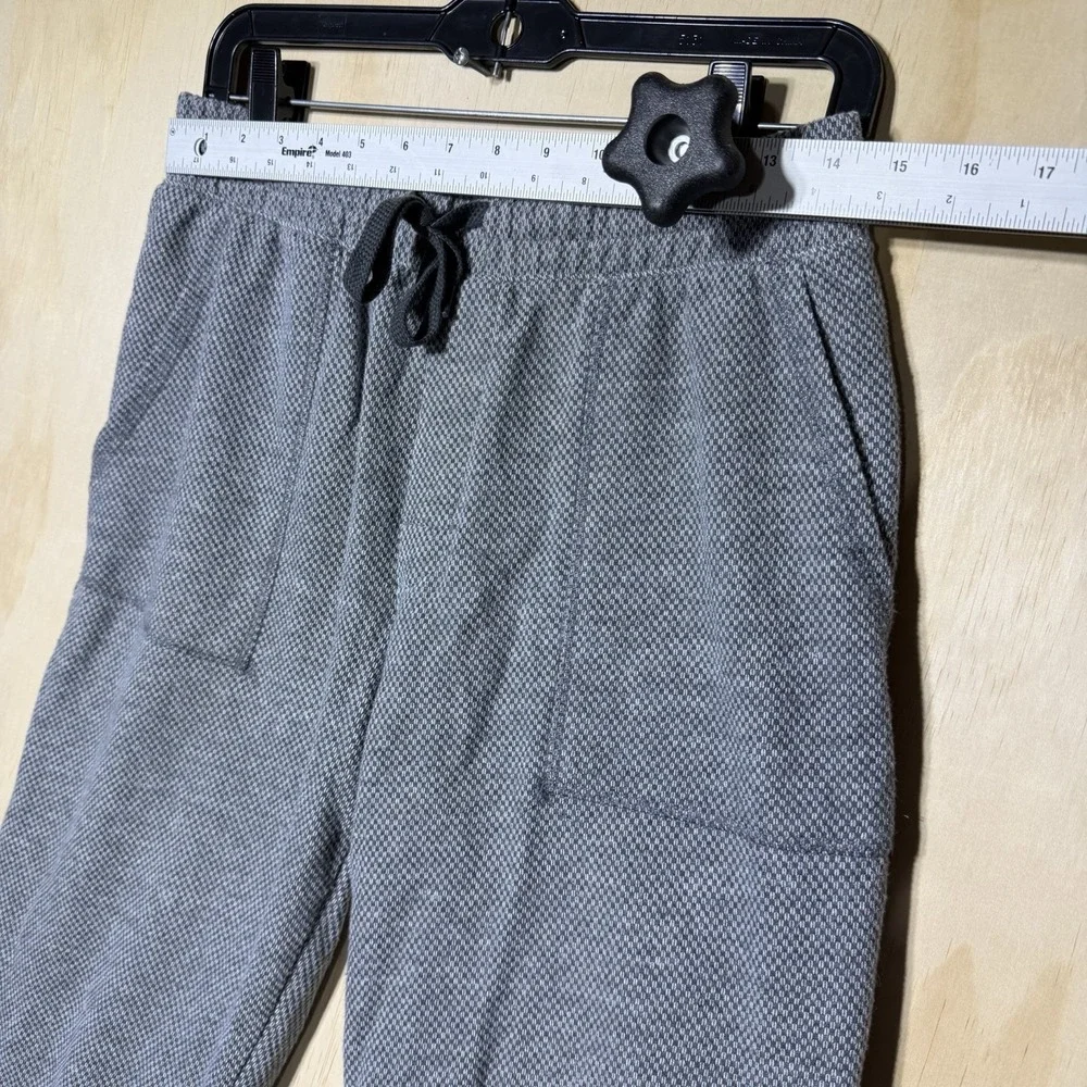 Goodfellow & Co Men's S Gray Textured Knit Lounge Pants Drawstring Straight Leg